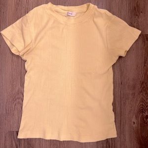 Signe ORGANIC Ribbed fitted t-shirt